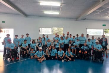 Participantes a Boccia en los XIV Minijocs de la Marina Alta
