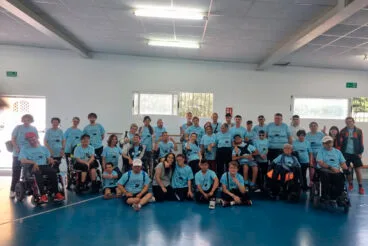 Participantes a Boccia en los XIV Minijocs de la Marina Alta