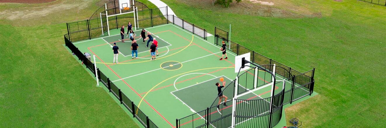 Prototipo de las pistas multideportivas a licitar en Benissa