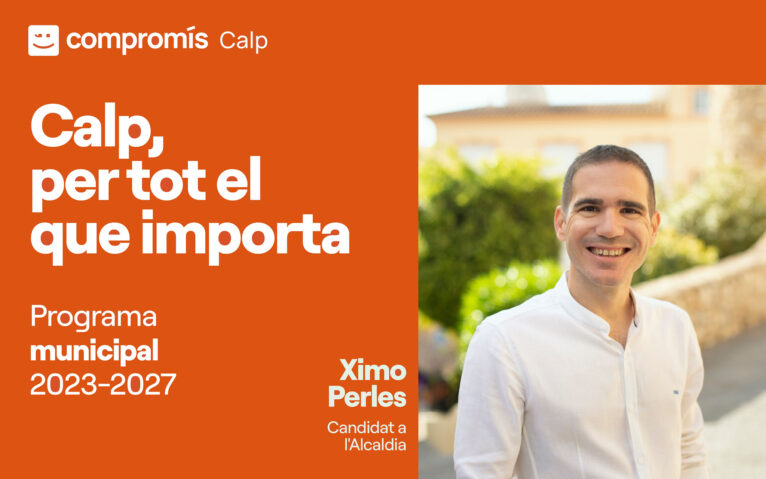 Ximo Perles, portavoz y candidato a la alcaldía de Compromís per Calp