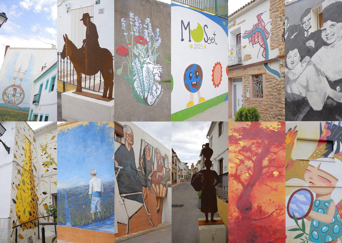 Algunas de las obras del Museu Obert de Senija