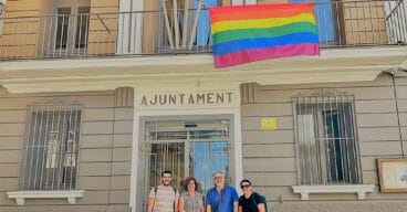 bandiera lgtbiq del municipio di Pedreguer