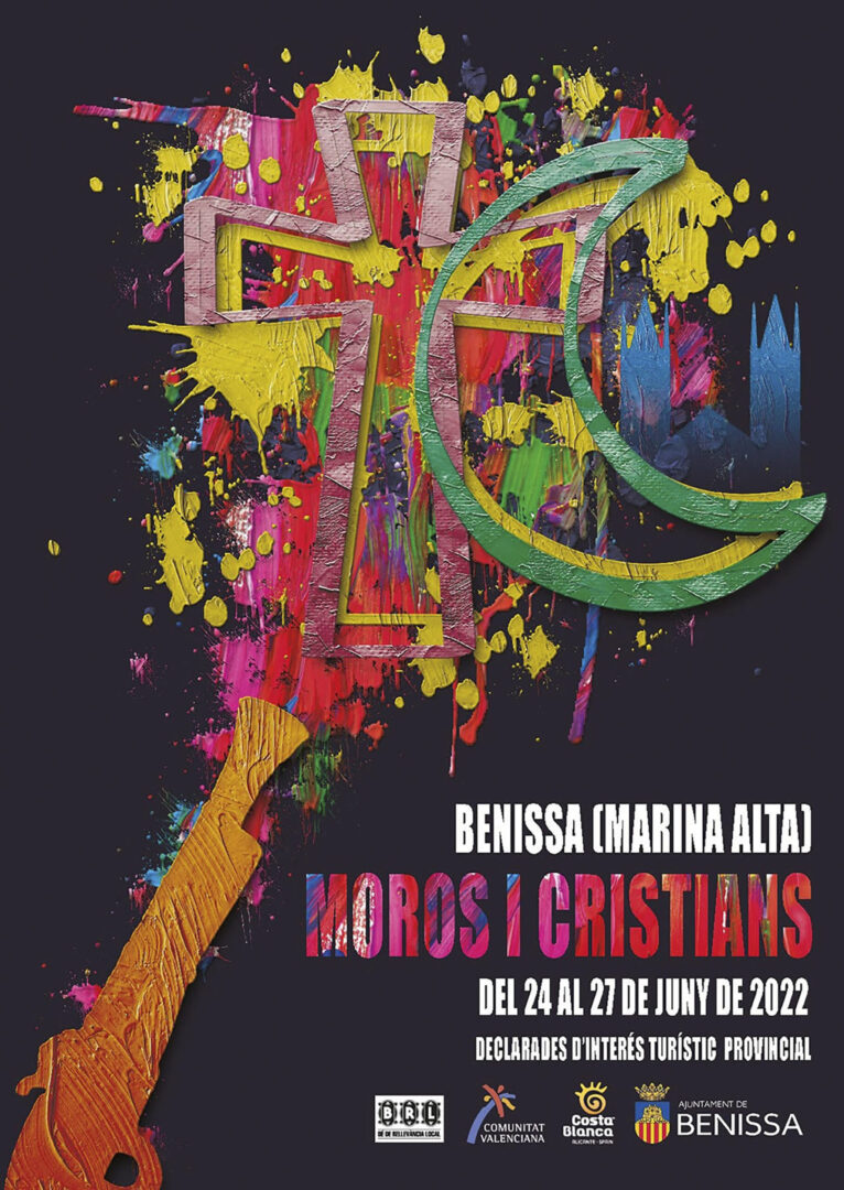 Cartel de fiestas de los Moros y Cristianos de Benissa en 2022