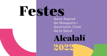 cartel de fiestas patronales de alcalali en 2022