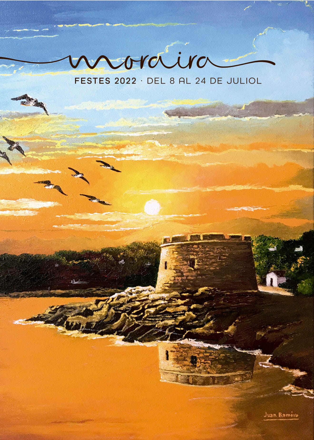 Cartel de las fiestas de Moraira de 2022