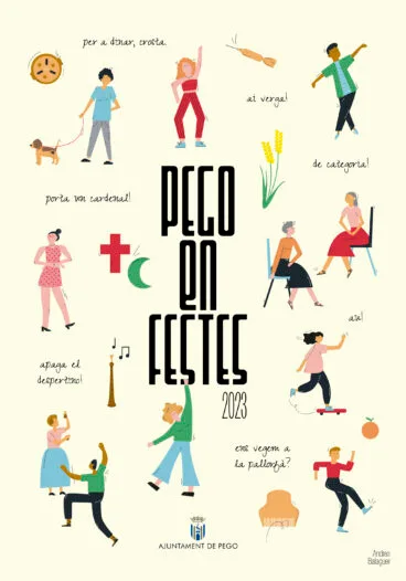 Cartel de las fiestas de Pego
