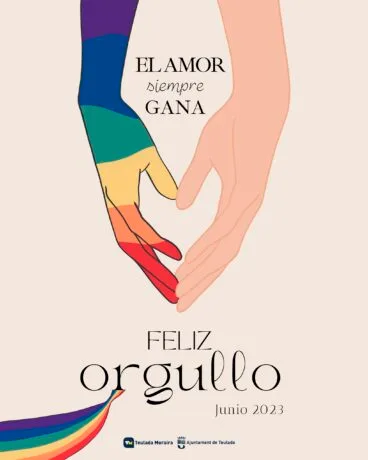 Cartel por el Día del Orgullo LGTBIQ+ en Teulada Moraira