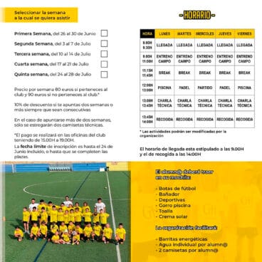 III Campus de fútbol base de Benitatxell 2023