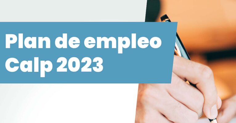 Información del Plan de Empleo de Calp portada