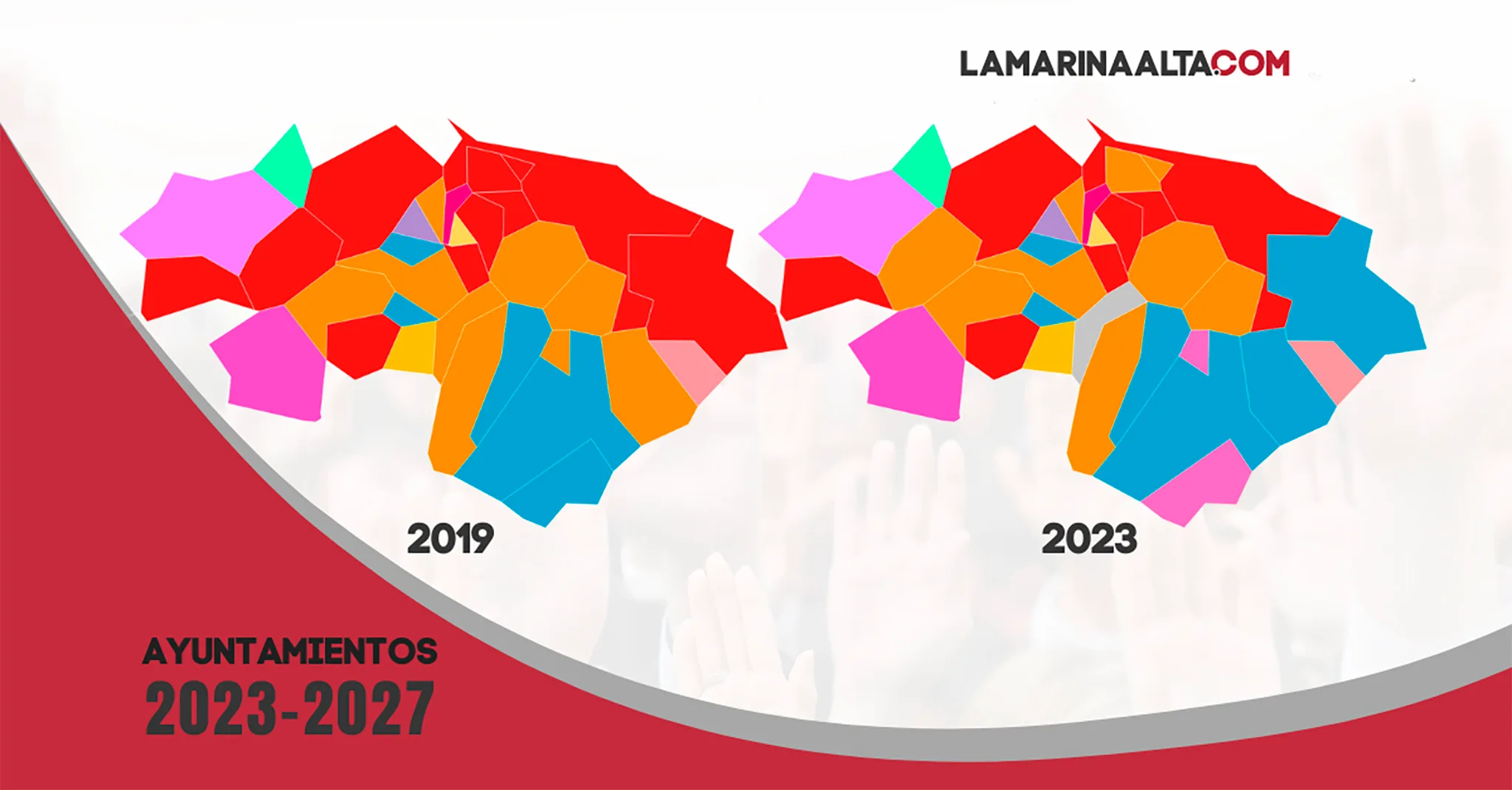 los partidos politicos y los alcaldes electos en la marina alta 2023 2027