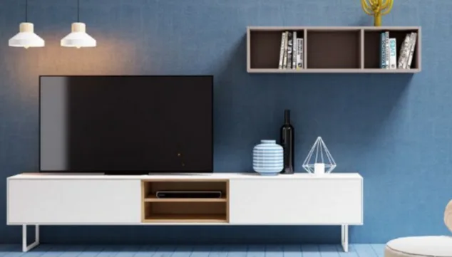 muebles colgados a la pared