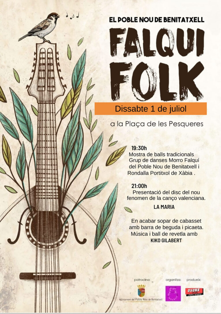 Programa del festival Falqui Folk de Benitatxell