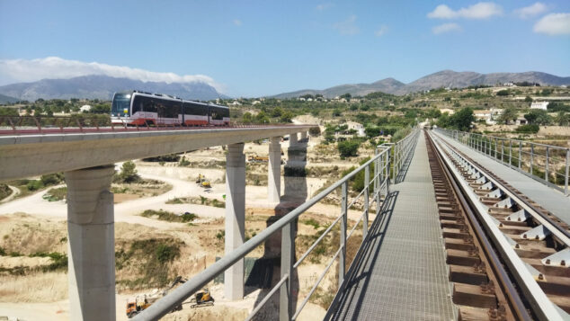 Imagen: Apertura del viaducto del Quisi de Benissa para el TRAM Dénia-Benidorm