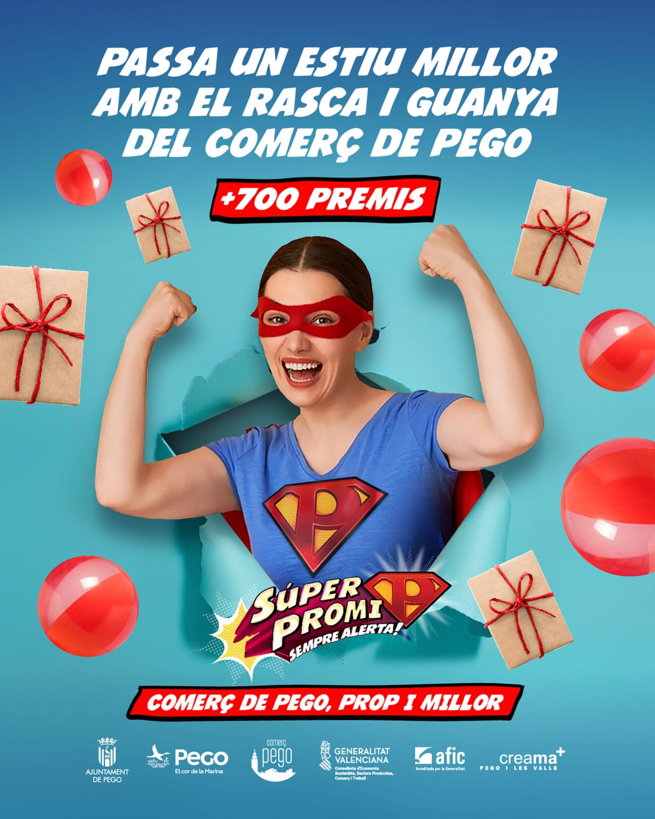 Campaña 'Passa un estiu millor amb el rasca i guanya del comerç de Pego