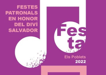 cartel de fiestas patronales de els poblets de 2022
