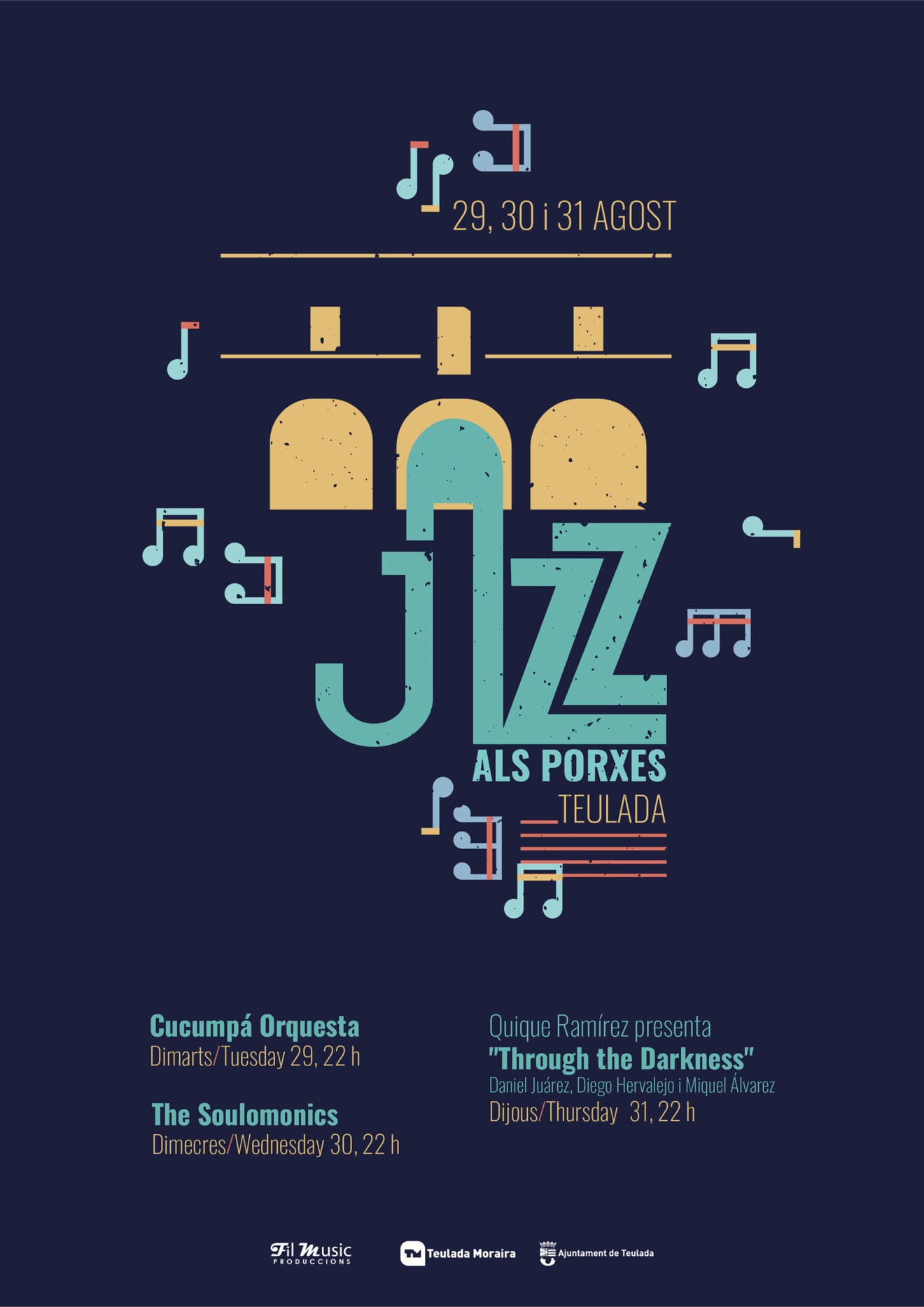 Cartel de Jazz Als Porxes de Teulada Moraira