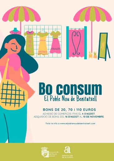 Cartel de la nueva campaña de Bonos Consumo de Benitatxell