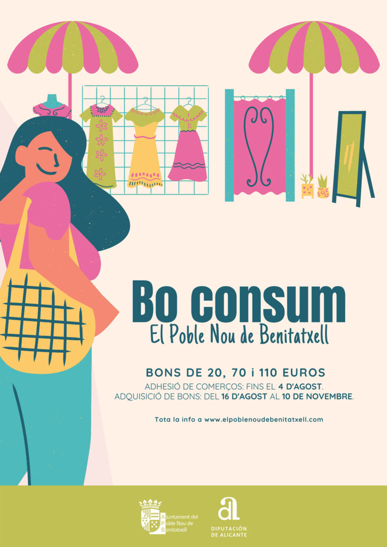 Cartel de la nueva campaña de Bonos Consumo de Benitatxell