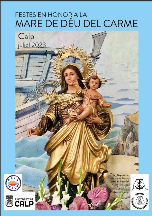 Imagen: Cartel de las fiestas en honor a la Virgen del Carmen de Calp de este año