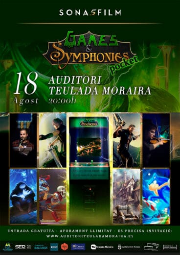 Cartel Sonafilm Games and Symphonies Pocket en el Auditori Teulada Moraira
