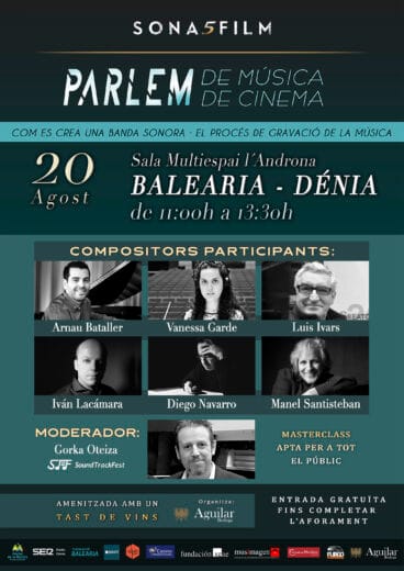 Cartel  Sonafilm Parlem de música de cine en Dénia