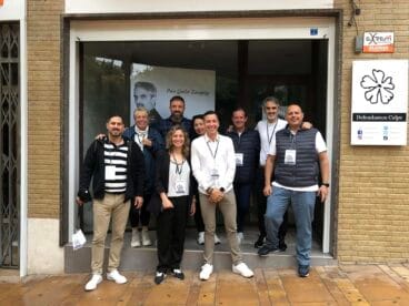 Equipo de Defendamos Calpe durante la jornada electoral del pasado 28M