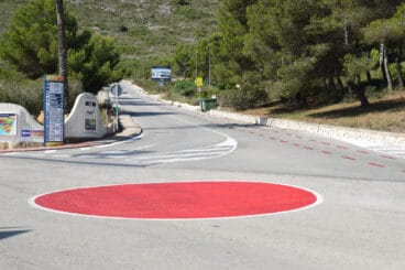 Nueva rotonda en fase de ejecución en la Cumbre del Sol de Benitatxell