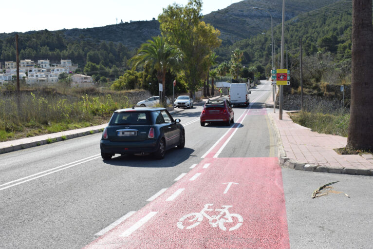 Nuevo carril bici en Cumbre del Sol de Benitatxell