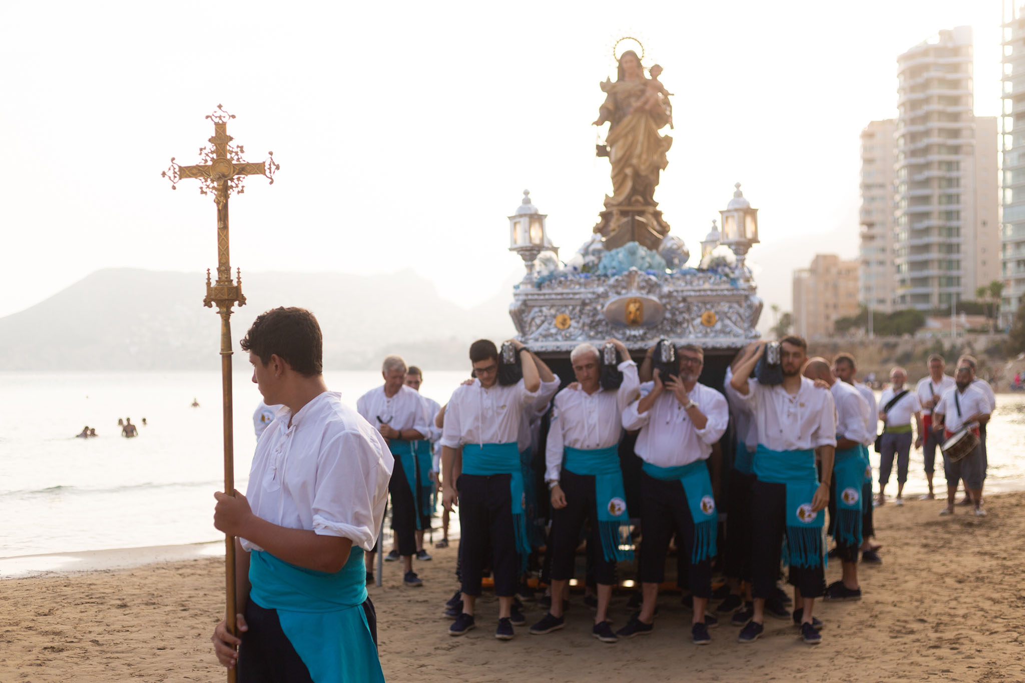 Ofrenda y procesión a la Virgen del Carmen en Calp 2023 09