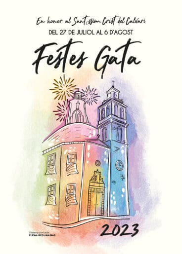 Portada de las fiestas de Gata de Gorgos de 2023