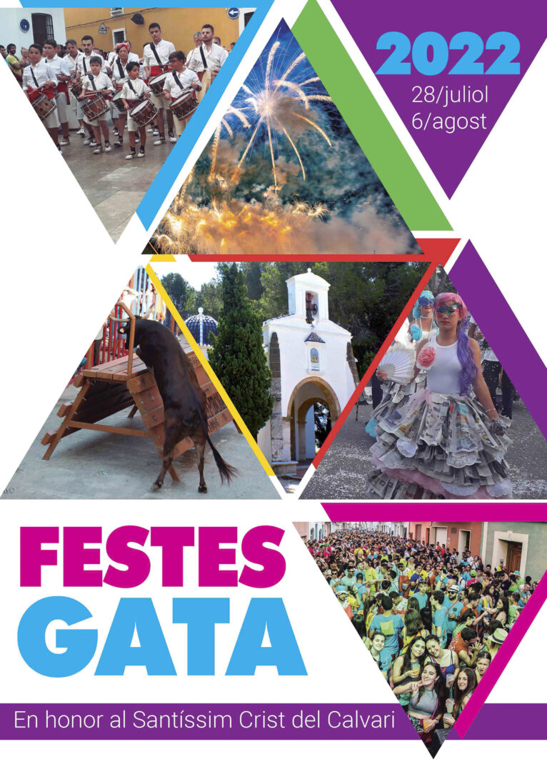 Portada de las fiestas patronales de Gata de Gorgos de 2022