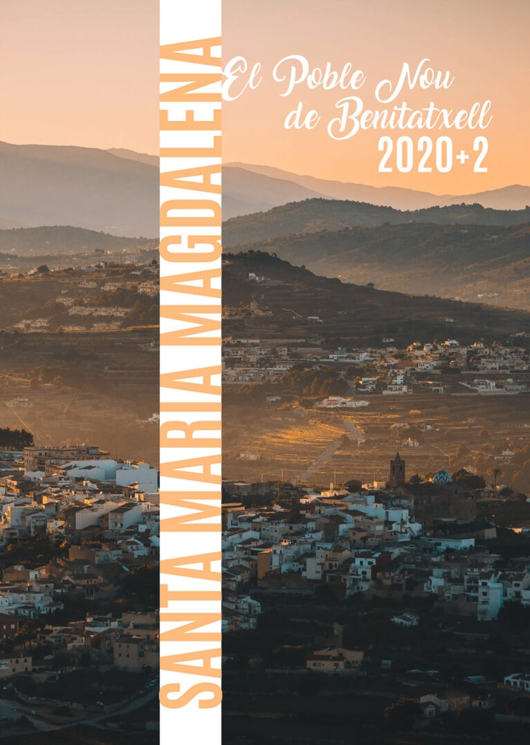 Portada del libro de fiestas patronales en honor a Santa María Magdalena de Benitatxell de 2022