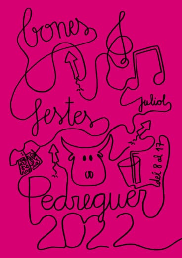 Portada del programa de fiestas patronales de Pedreguer de 2022