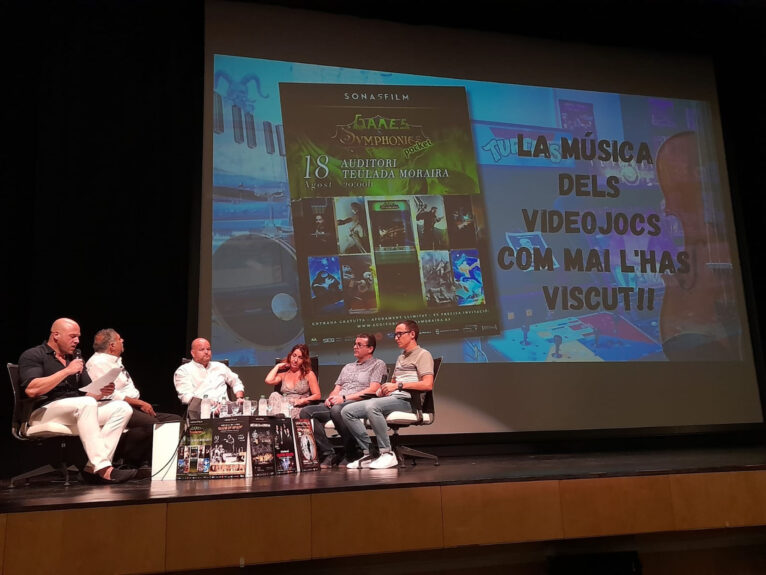 Presentación del concierto de Games and Symphonies Pocket en el Auditori Teulada Moraira en el Sonafilm