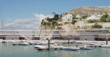 Render del proyecto para Puerto Blanco en Calp