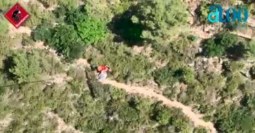 Rescate del excursionista desorientado en el Barranc de l’Infern