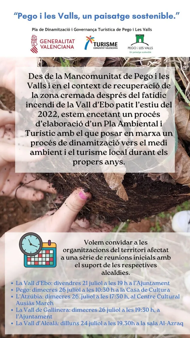 Imagen: Reuniones para poner en marcha el Pla Ambiental i Turístic de Pego i les Valls