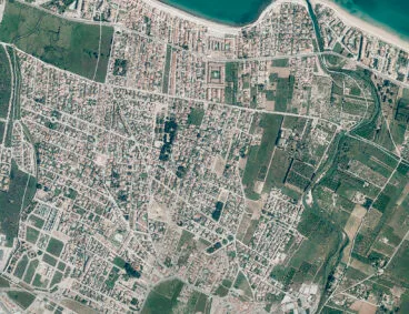Urbanizaciones y chalets de Els Poblets hasta la Almadrava en la actualidad