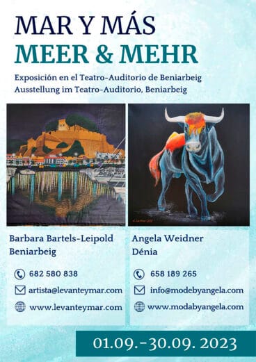 Cartel de la exposición ‘Mar y más’ en Beniarbeig