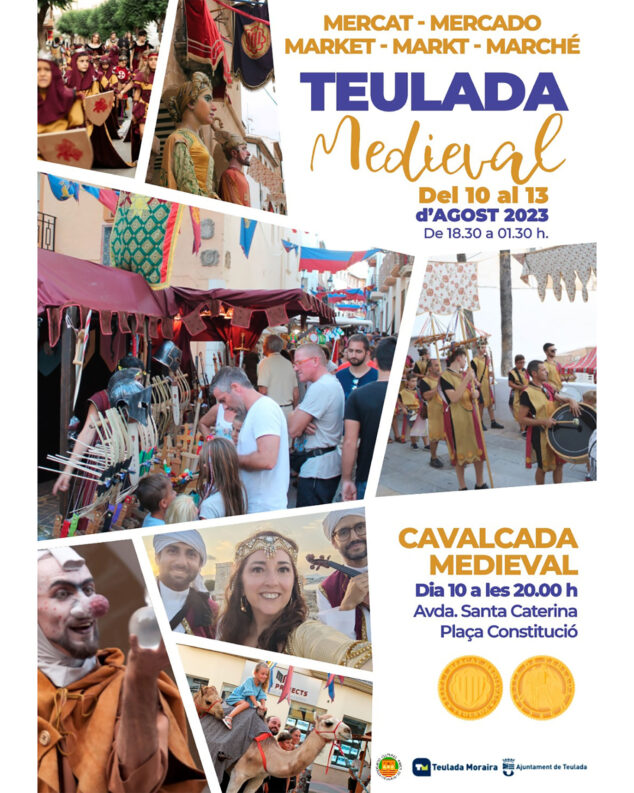 Imagen: Cartel del Mercado Medieval de Teulada este 2023
