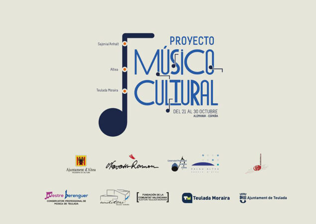 Imagen: Cartel del Proyecto Músico Cultural entre Sajonia Anhalt (Alemania), Teulada Moraira y Altea