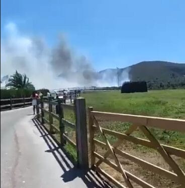 Incendio en camí de Benitzaina- Gata de Gorgos