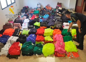 material intervenido en moraira y benidorm