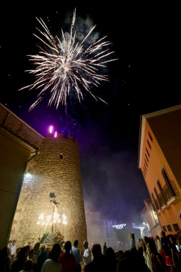 Noche en las fiestas de Murla