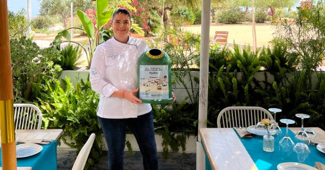 restaurante hydra de calp reconocido por ecovidrio