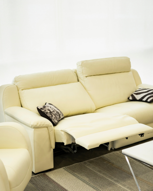sofa relax motorizado con ajuste cervical y de piernas