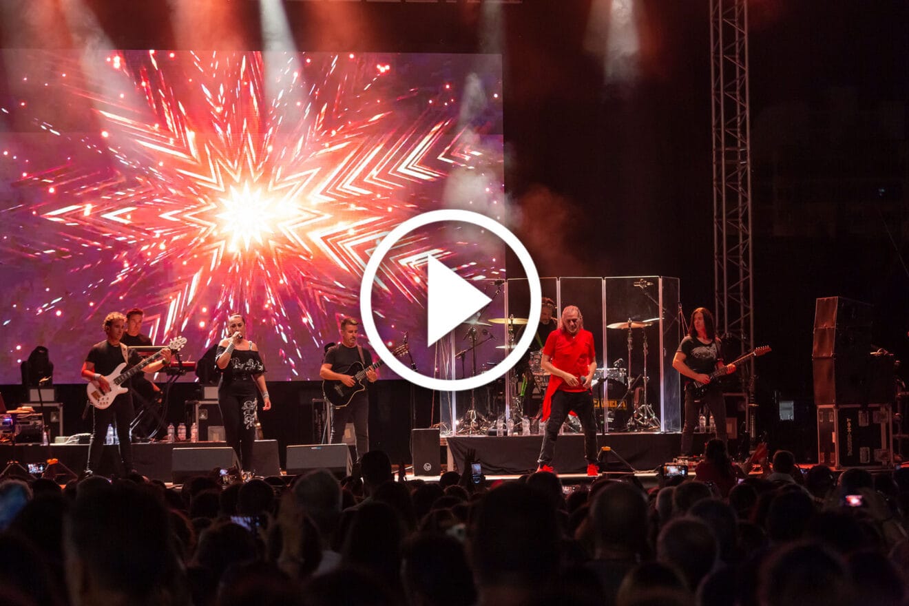 Vídeo de Camela sobre el escenario del Calpe Pop Festival de Calp