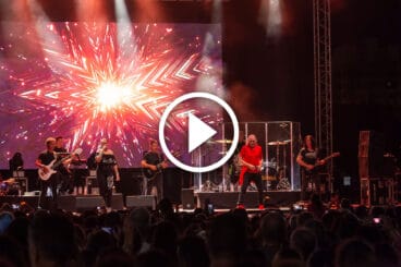 Vídeo de Camela sobre el escenario del Calpe Pop Festival de Calp