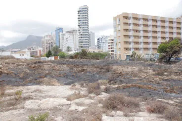 Zona de los Baños de la Reina afectada por el incendio 13