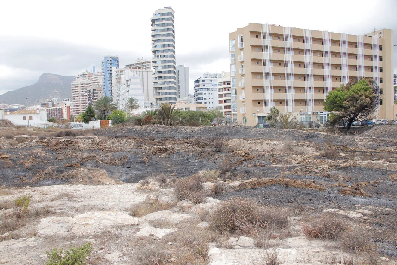 Zona de los Baños de la Reina afectada por el incendio 14